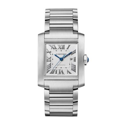 Cartier Tank Française Zegarek Duży model Automatyczny Mechaniczny Mechanizm Stalowy WSTA0067
