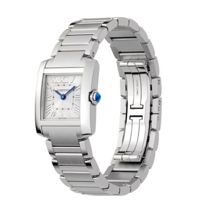 Cartier Tank Française Zegarek Mały Model Kwarcowy Mechanizm Stalowy WSTA0129 - obrazek 2