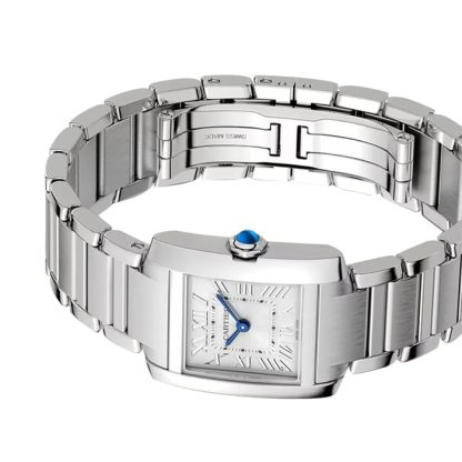 Cartier Tank Française Zegarek Mały Model Kwarcowy Mechanizm Stalowy WSTA0129 - obrazek 4