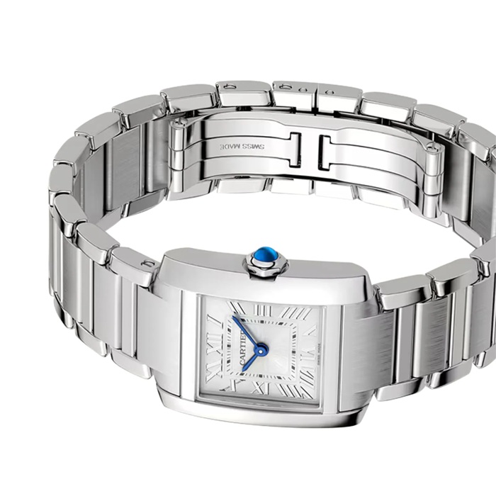 Cartier Tank Française Zegarek Mały Model Kwarcowy Mechanizm Stalowy WSTA0129 - obrazek 4