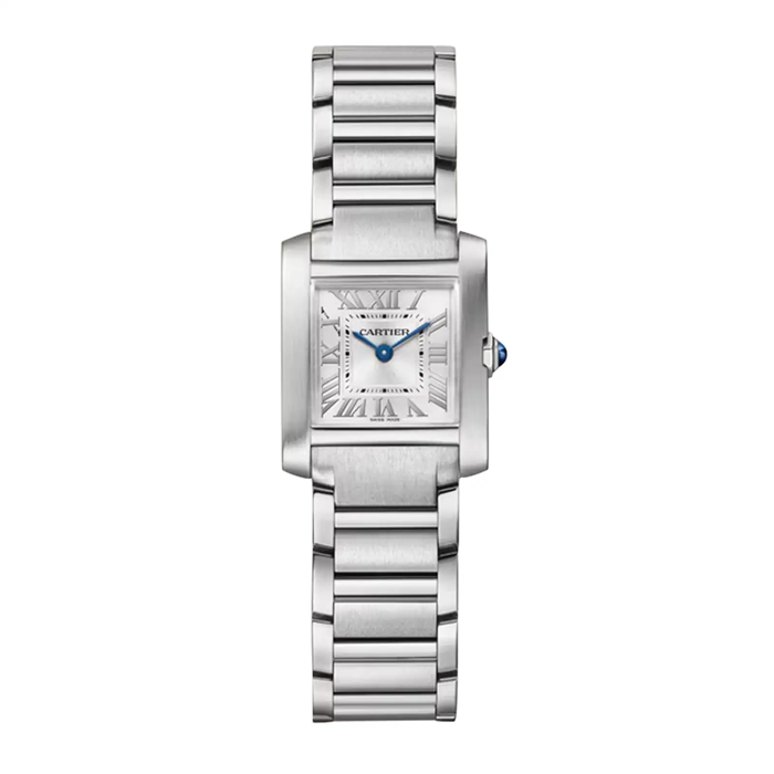 Cartier Tank Française Zegarek Mały Model Kwarcowy Mechanizm Stalowy WSTA0129