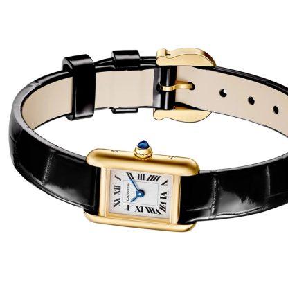 Cartier Tank Louis Cartier Zegarek Mini Model Mechanizm kwarcowy Koperta z żółtego złota WGTA0352 - obrazek 3
