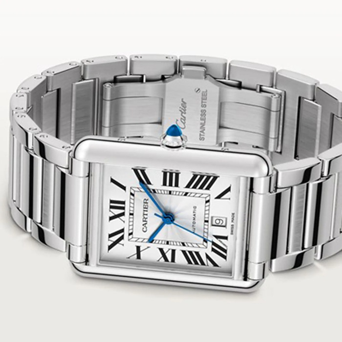 Cartier Tank Must Extra-Large Model Automatyczny Mechanizm Stal 41mm X 31mm WSTA0053 - obrazek 4