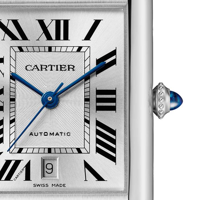 Cartier Tank Must Extra-Large Model Automatyczny Mechanizm Stal Skóra WSTA0040 - obrazek 2