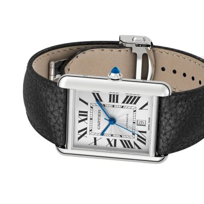 Cartier Tank Must Extra-Large Model Automatyczny Mechanizm Stal Skóra WSTA0040 - obrazek 3