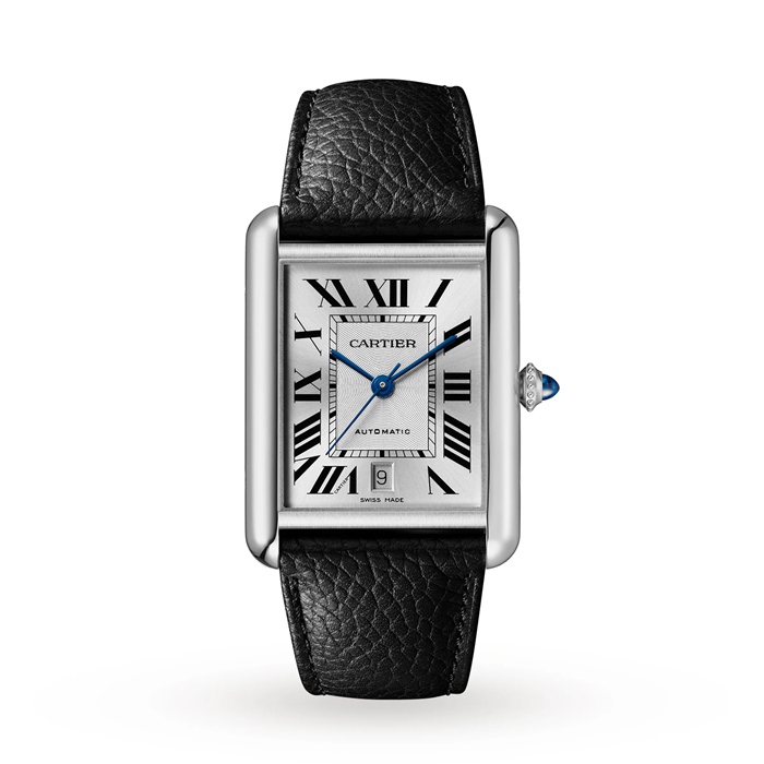 Cartier Tank Must Extra-Large Model Automatyczny Mechanizm Stal Skóra WSTA0040