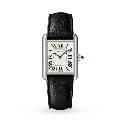 Cartier Tank Must Large Model Mechanizm kwarcowy Stal Skóra WSTA0041