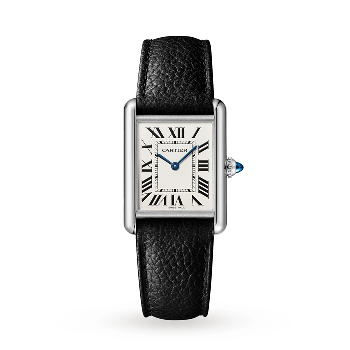 Cartier Tank Must Large Model Mechanizm kwarcowy Stal Skóra WSTA0041