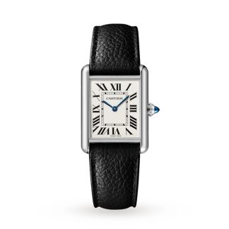 Cartier Tank Must Large Model Mechanizm kwarcowy Stal Skóra WSTA0109