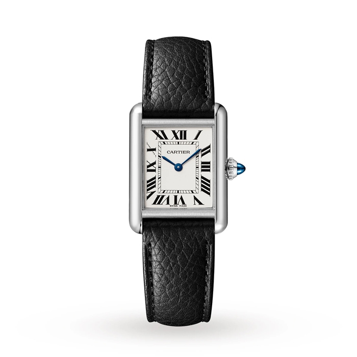 Cartier Tank Must Small Model Mechanizm kwarcowy Stal Skóra WSTA0110