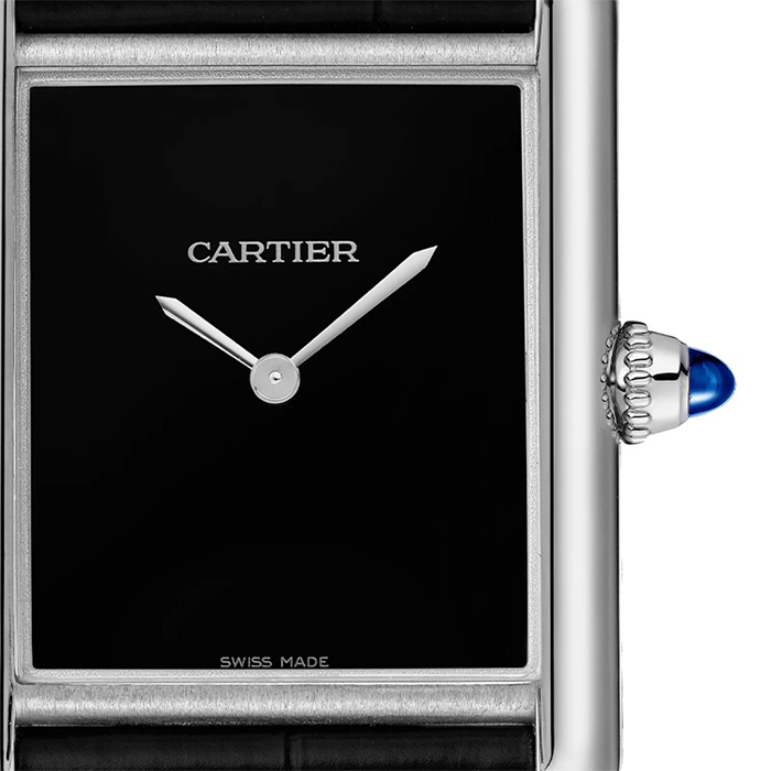 Cartier Tank Must Watch Duży Model Kwarcowy Mechanizm Stalowy WSTA0072 - obrazek 5
