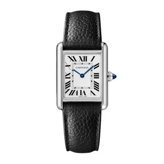 Cartier Tank Must Watch Duży model Fotowoltaiczny mechanizm SolarBeat™ Stalowa koperta WSTA0090