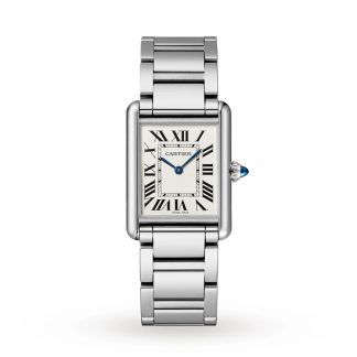 Cartier Tank Must Watch Duży model Mechanizm kwarcowy Stalowa koperta WSTA0106