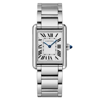 Cartier Tank Must Watch Duży model SolarBeat Mechanizm fotowoltaiczny Stalowa koperta WSTA0122