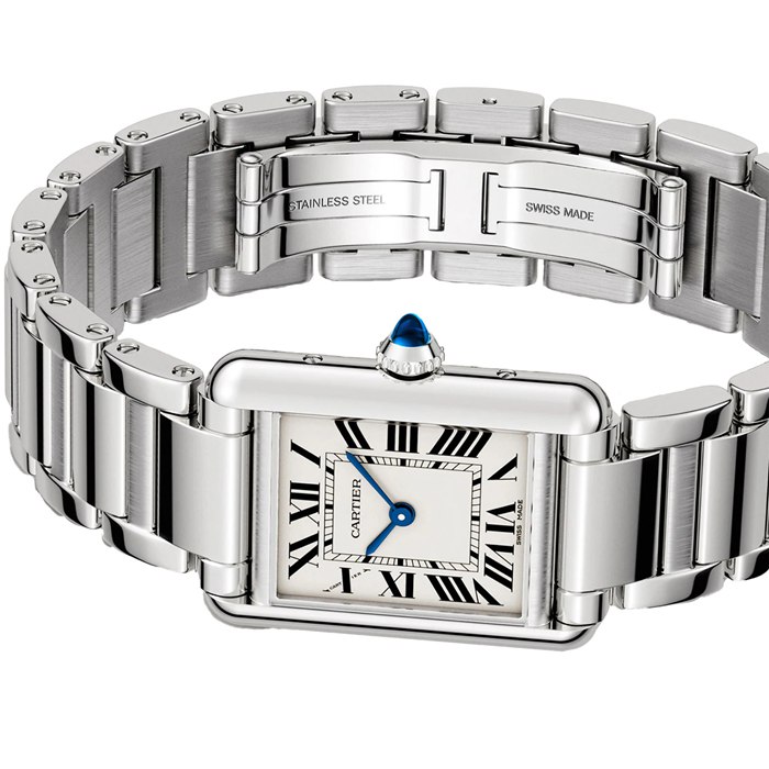 Cartier Tank Must Watch Mały model Mechanizm kwarcowy Stalowa koperta WSTA0107 - obrazek 3