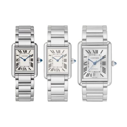 Cartier Tank Must Watch Mały model Mechanizm kwarcowy Stalowa koperta WSTA0107 - obrazek 4