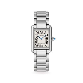 Cartier Tank Must Watch Mały model Mechanizm kwarcowy Stalowa koperta WSTA0107