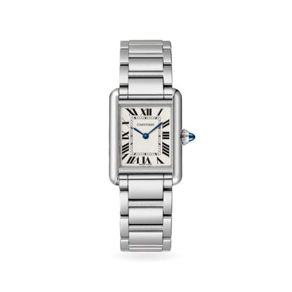 Cartier Tank Must Watch Mały model Mechanizm kwarcowy Stalowa koperta WSTA0107