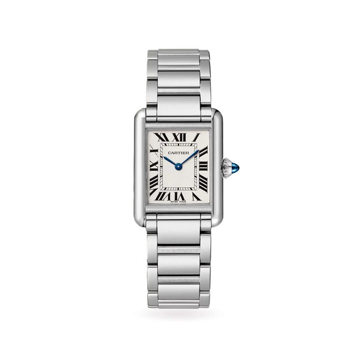 Cartier Tank Must Watch Mały model Mechanizm kwarcowy Stalowa koperta WSTA0107
