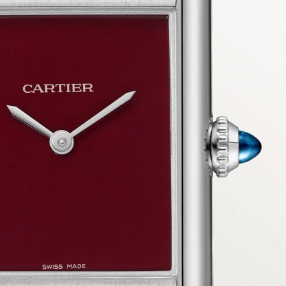 Cartier Tank Must Watch duży model Wysoki autonomiczny mechanizm kwarcowy Stalowa koperta WSTA0113 - obrazek 2