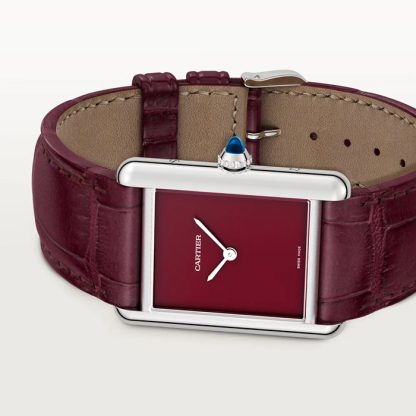 Cartier Tank Must Watch duży model Wysoki autonomiczny mechanizm kwarcowy Stalowa koperta WSTA0113 - obrazek 3