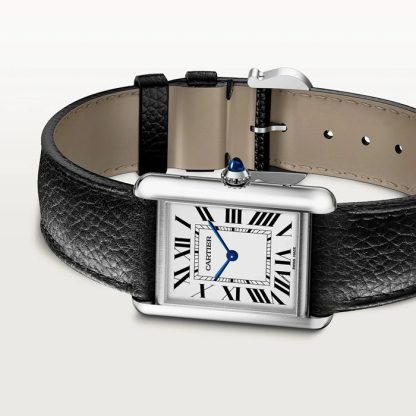 Cartier Tank Must zegarek duży model SolarBeat mechanizm fotowoltaiczny koperta stalowa WSTA0138 - obrazek 3