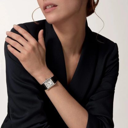 Cartier Tank Must zegarek duży model Wysoki autonomiczny mechanizm kwarcowy Stalowa koperta WSTA0136 - obrazek 3