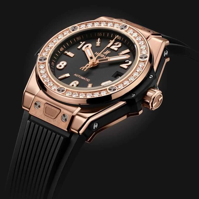 Hublot Big Bang One Click King Gold Diamonds 33mm Zegarek 485.OX.1180.RX.1204 - obrazek 4