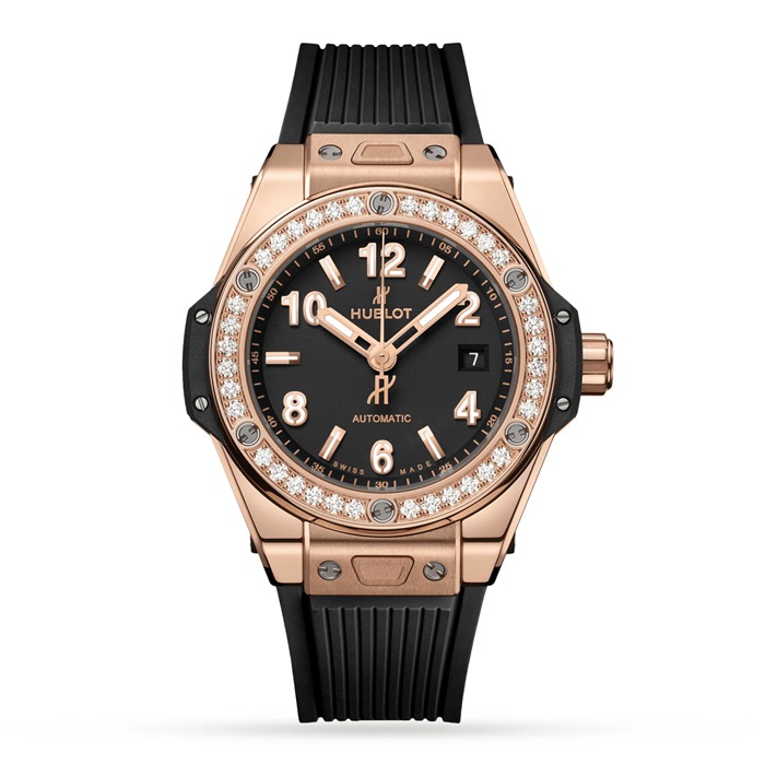 Hublot Big Bang One Click King Gold Diamonds 33mm Zegarek 485.OX.1180.RX.1204