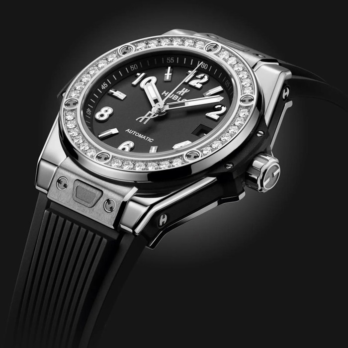 Hublot Big Bang One Click Steel Diamonds 33mm Zegarek 485.SX.1170.RX.1204 - obrazek 4