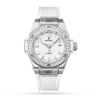 Hublot Big Bang One Click Steel White Diamonds 33mm Zegarek 485.SE.2010.RW.1204