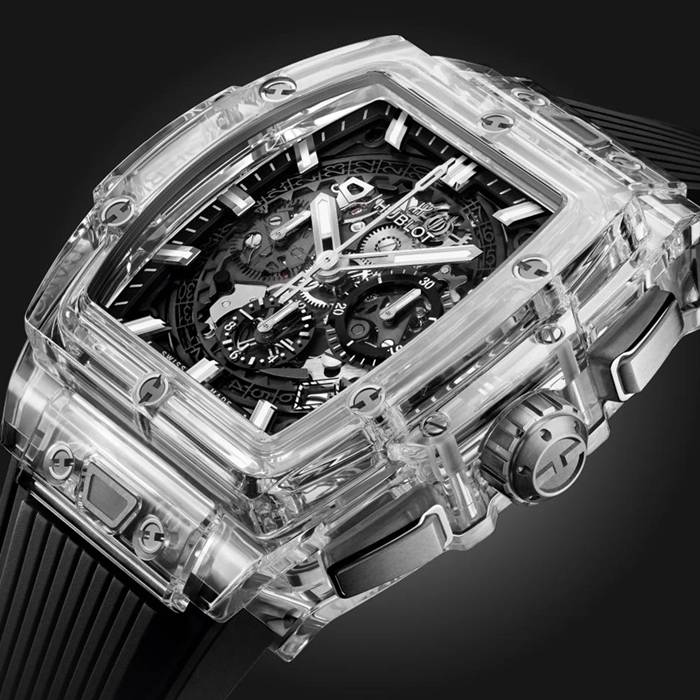 Hublot Spirit Of Big Bang Magic Sapphire 42mm Zegarki męskie 642.JX.0170.RX - obrazek 3