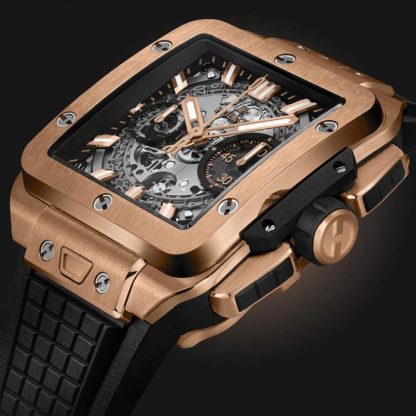 Hublot Square Bang Unico King Gold 42mm Zegarek męski 821.OX.0180.RX - obrazek 2