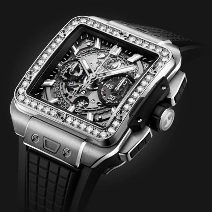 Hublot Square Bang Unico Titanium Diamonds 42mm 821.NX.0170.RX.1204 - obrazek 3