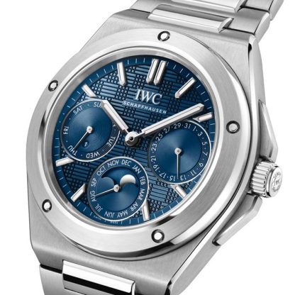 IWC Ingenieur Perpetual Calendar 41mm MensWatch Blue IW344903 - obrazek 2