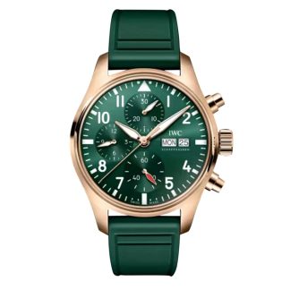 IWC Pilot Chronograph 41mm Zegarek męski Zielony IW388110