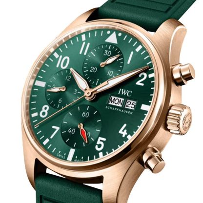 IWC Pilot Chronograph 41mm Zegarek męski Zielony IW388110 - obrazek 5