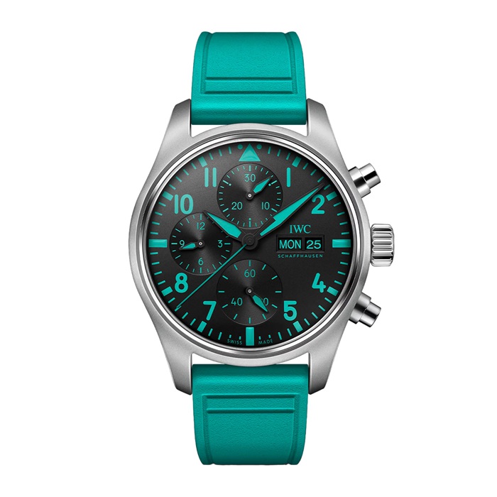 IWC Pilot Chronograph Mercedes AMG Petronas Formula One Team 41mm Zegarek męski Czarny IW388108