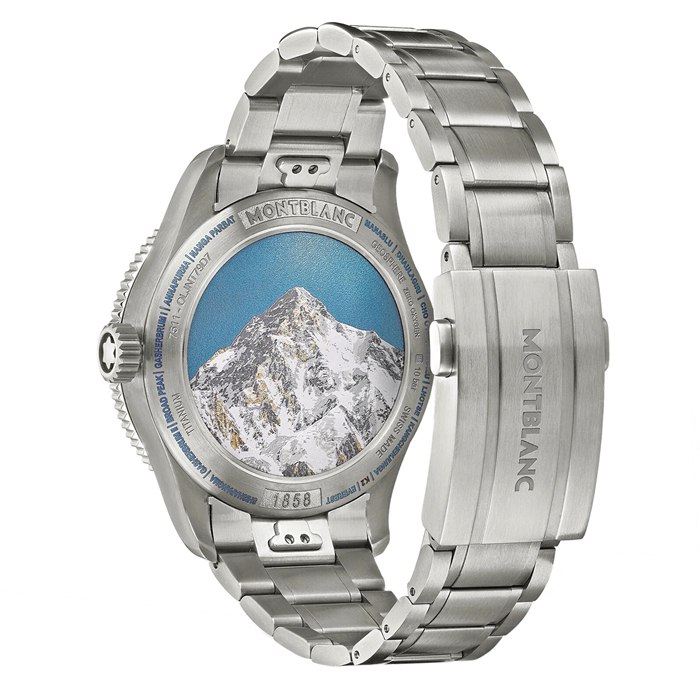 Montblanc 1858 Geoshphere 0 Oxygen The 8000 42mm Zegarek męski 130982 - obrazek 4