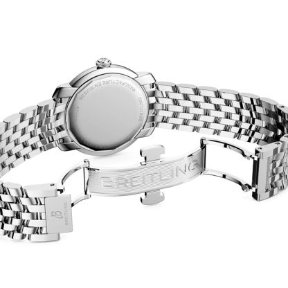 Niebieski zegarek damski Breitling Lady Premier 32 mm A77330671C1A1 - obrazek 3