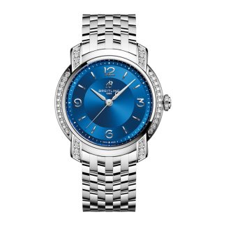 Niebieski zegarek damski Breitling Lady Premier 32 mm A77330671C1A1