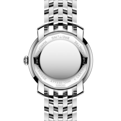 Niebieski zegarek damski Breitling Lady Premier 32 mm A77330671C1A1 - obrazek 5