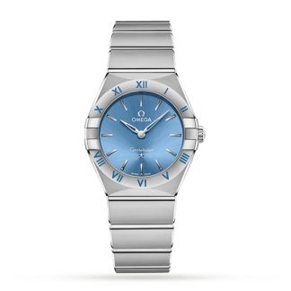 Omega Constellation Co-Axial 28mm Zegarek damski Niebieski O13110286003001
