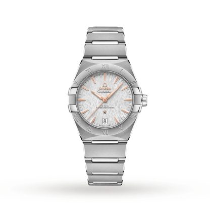 Omega Constellation Co-Axial 36mm Zegarek Męski Szary O13110362006001