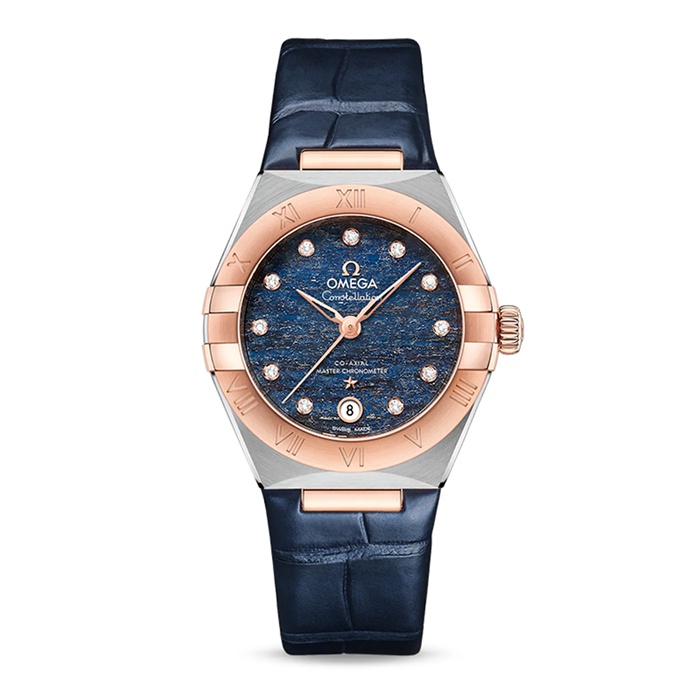 Omega Constellation Co-Axial Master Chronometer 29mm Zegarek damski Niebieski O13123292099003