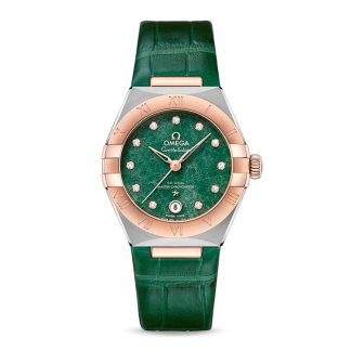 Omega Constellation Co-Axial Master Chronometer 29mm Zegarek damski Zielony O13123292099001