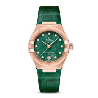Omega Constellation Co-Axial Master Chronometer 29mm Zegarek damski Zielony O13153292099002