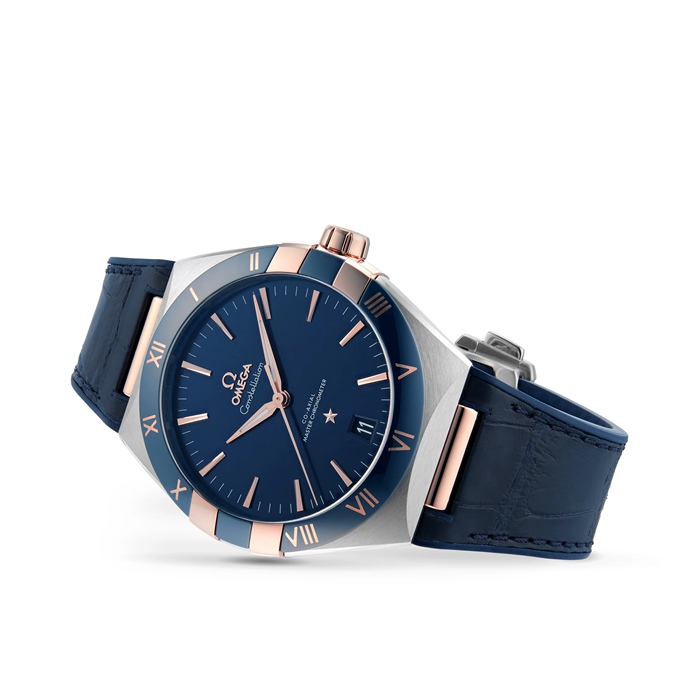 Omega Constellation Co-Axial Master Chronometer 41mm Zegarek męski Niebieski O13123412103001 - obrazek 3