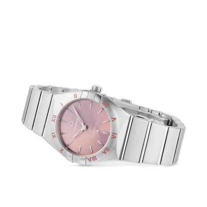 Omega Constellation Quartz Steel 28mm Zegarek damski różowy O13110286011001 - obrazek 4