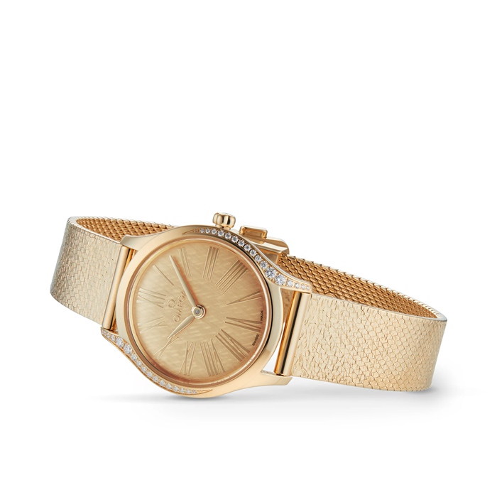 Omega De Ville Mini Trésor Quartz 26mm Moonshine™ Gold O42855266099001 - obrazek 3